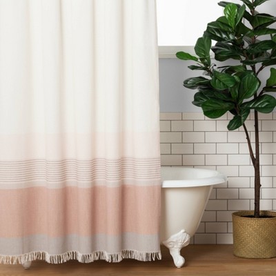 ombre shower curtain