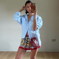 Marianne wearing WNU shirt