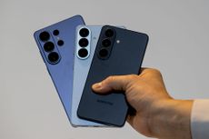 The Samsung Galaxy 26S Ultra, Galaxy 26S Plus and Galaxy 26S smartphones during a product preview event in San Francisco, California, US, on Monday, Feb. 23, 2026. Samsung Electronics Co. unveiled its Galaxy S26 lineup of smartphones, with an emphasis on artificial intelligence features and real-world privacy over major design changes. Photographer David Paul Morris/Bloomberg via Getty Images