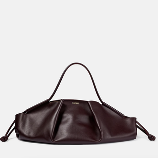 LOEWE Paseo XL Leather Tote Bag burgundy