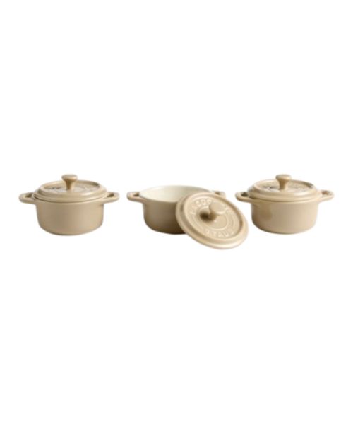 Staub Sesame Mini Cocottes, Set of 3