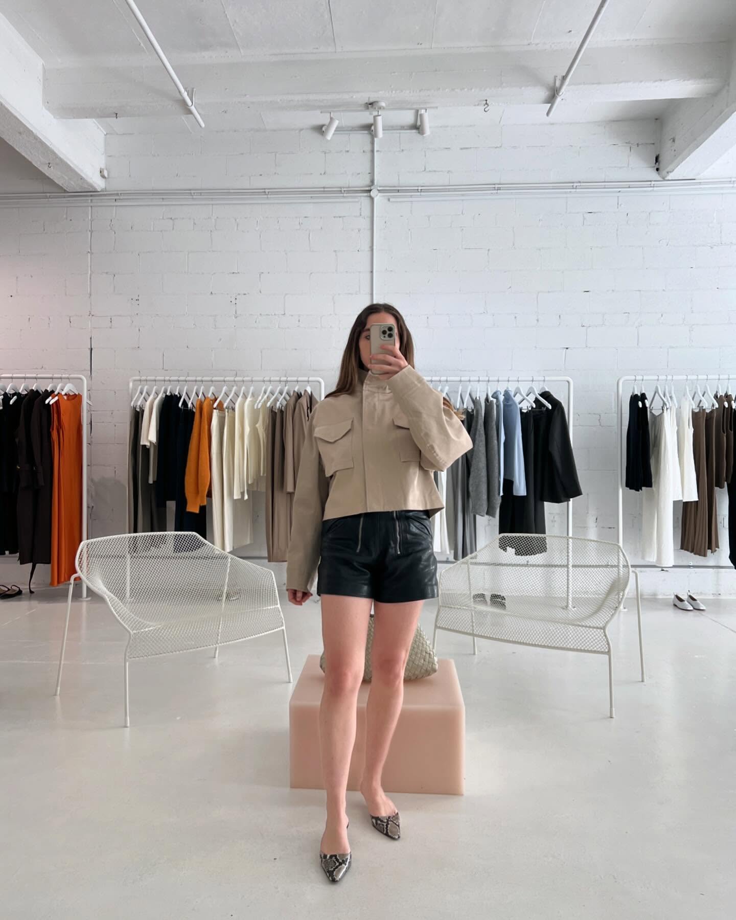 An image ofBest Knockoff Luxury Clothing
 UK SEO Writer Ava Gilchrist wearing one of the biggest short trends for 2025.