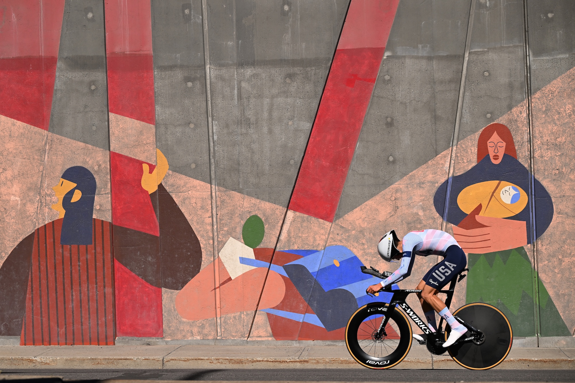 Enzo Hincapie and Team United States competes during the 99th UCI Road World Championships Montreal 2026, Men Junior Individual Time Trial