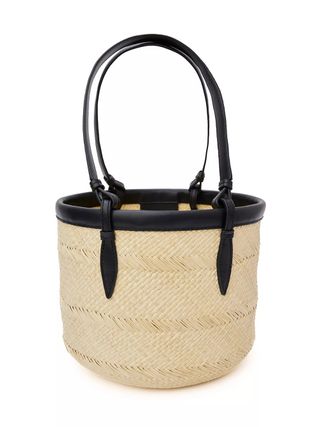 Medium Iraca Palm Handwoven Basket Bag