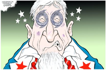 Editorial cartoon U.S. Uncle Sam Hurricanes