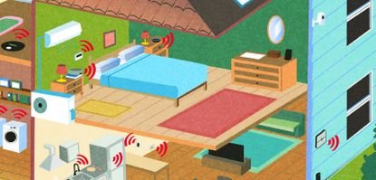 illustration of smart home