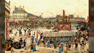 The execution of Robespierre and his supporters