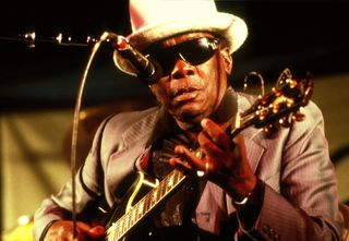 John Lee Hooker performs at The Shoreline Amplitheater in Mountain View, California on October 10, 1992