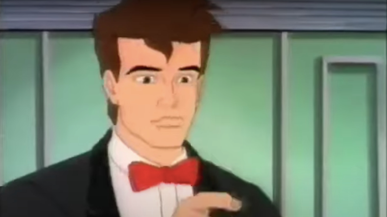 James Bond Jr. in a tuxedo.