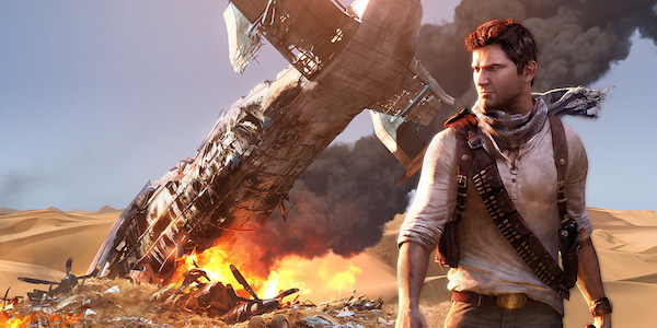 A still from the Uncharted video game