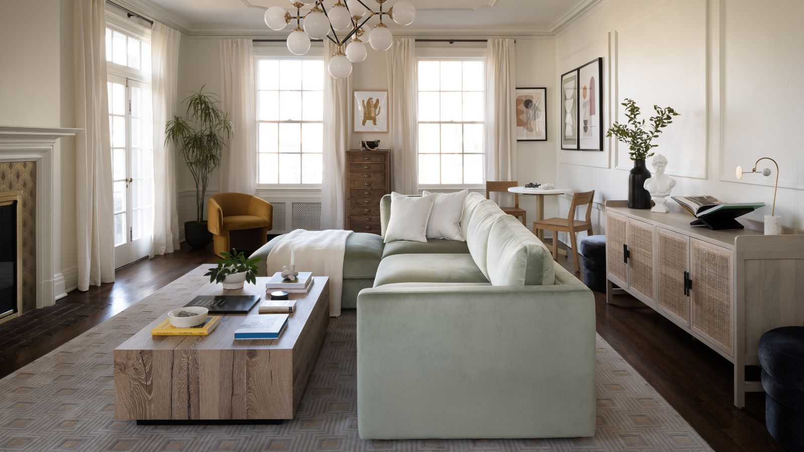 Cozy and bright living room