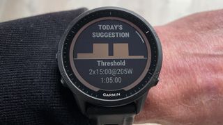 Close up of a smartwatch on a wrist