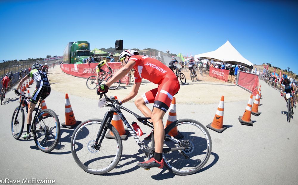 The short track course used quite a bit of pavement and doubled back onto itself