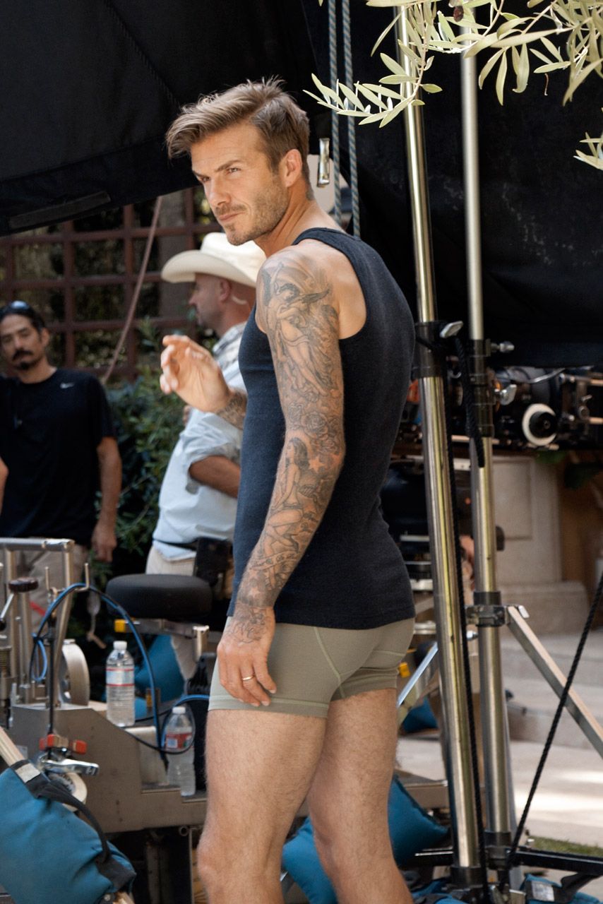 David Beckham shoots his new Bodywear at H&amp;M film directed by Guy Ritchie