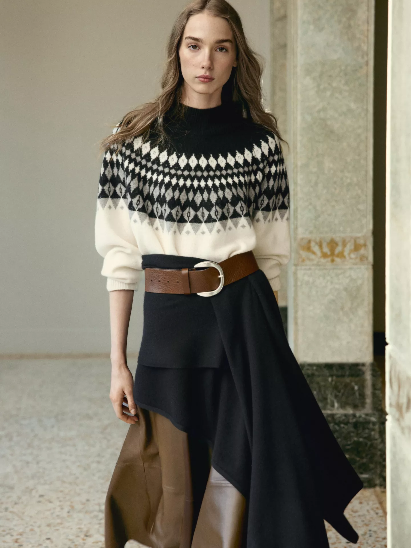 Date Mule in Pink Leather