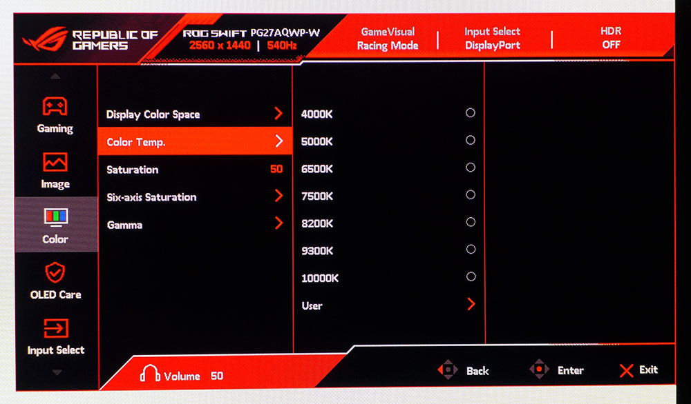 Asus ROG Swift PG27AQWP-W