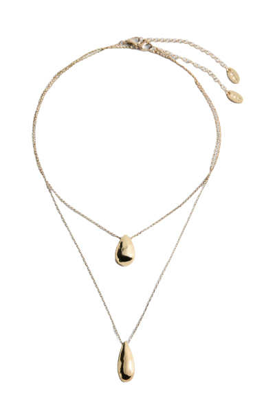 MANGO, Double-Drop Pendant Necklace - Women | Mango Usa