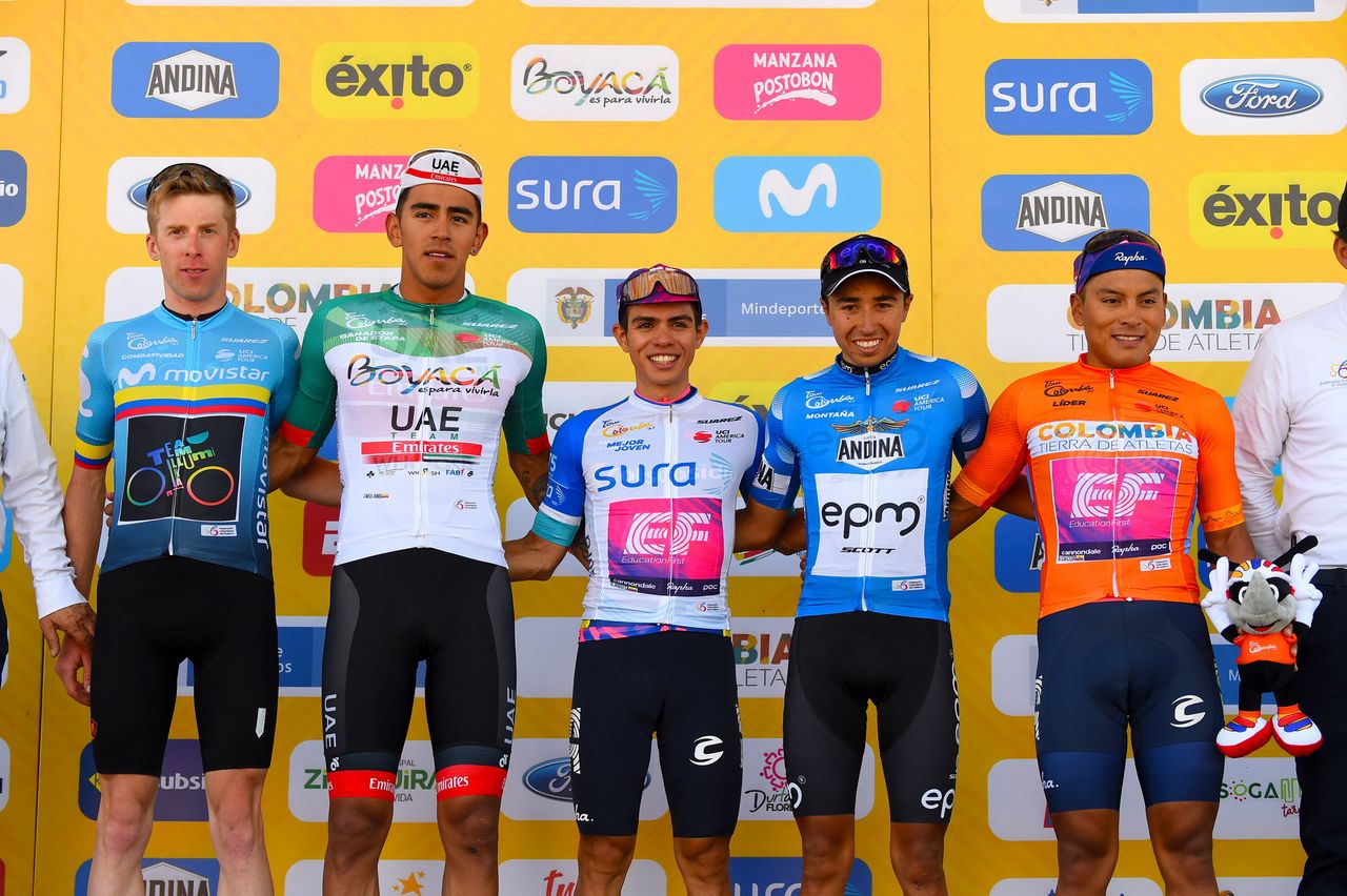 The jersey holders after stage 2