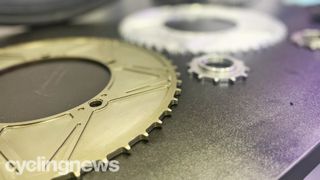 A close up of the New Motion Labs Enduo Road chainring