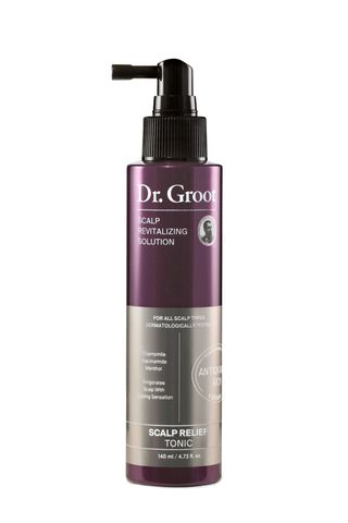 Dr. Groot scalp serum purple bottle