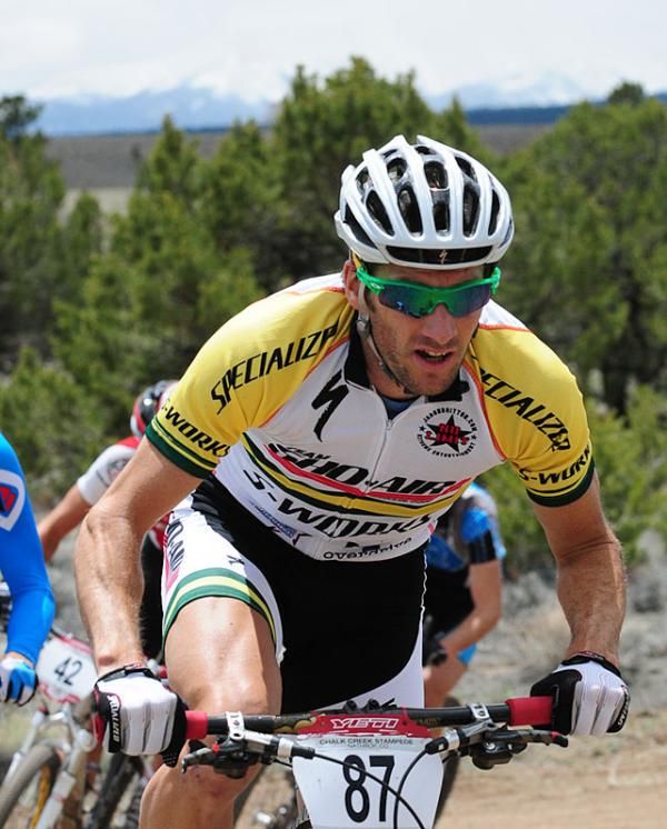 Sid Taberlay (Sho-Air/Specialized) launching an attack.