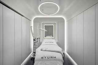 Dr. Barbara Strum London spa with white treatment rooms