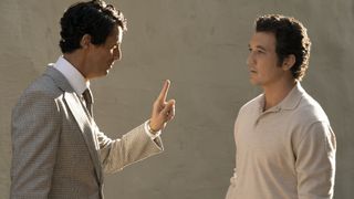 Matthew Goode and Miles Teller in The Offer