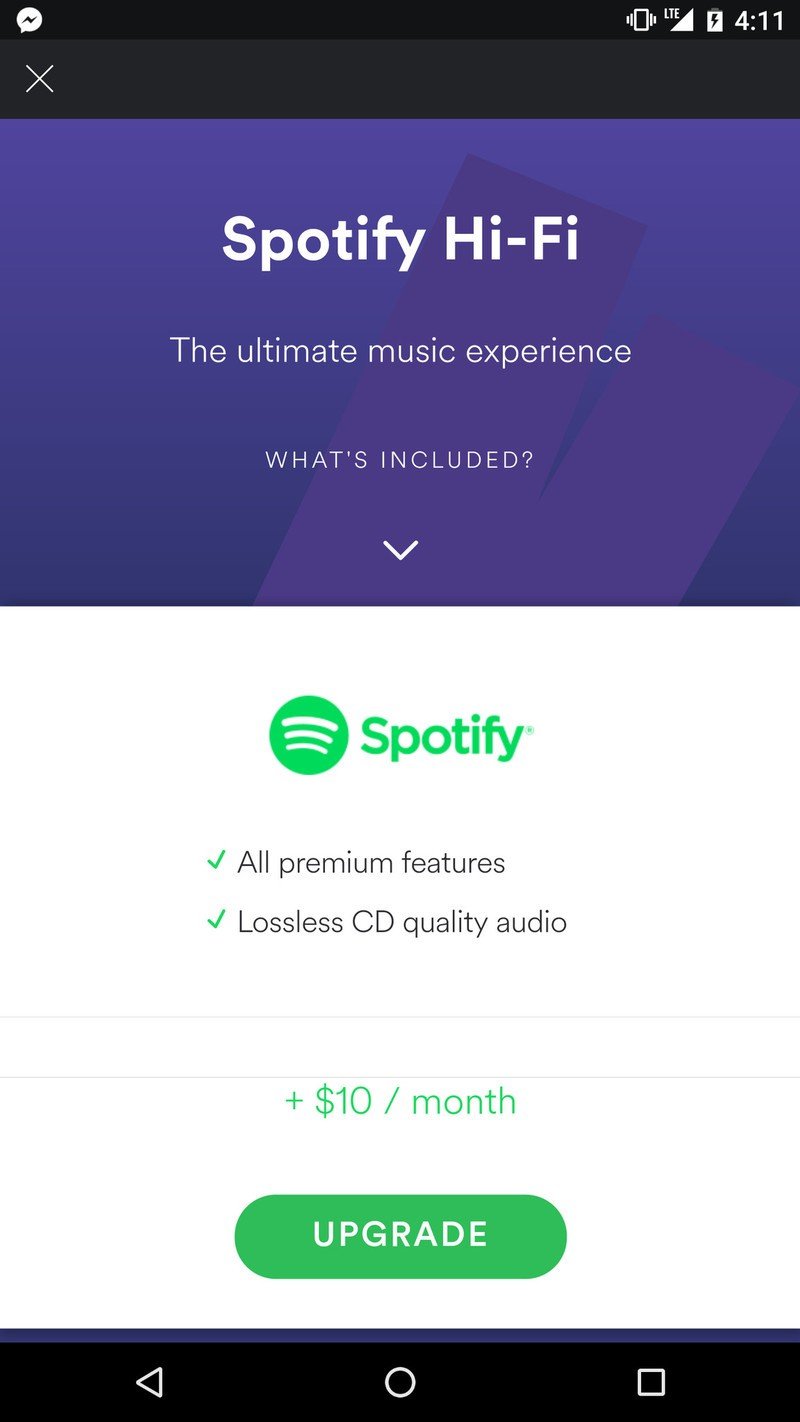 Spotify lossless Hi-Fi audio