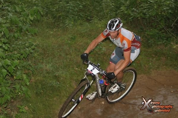 Although recovering from a broken rib caused by an early-season fall, 5th place finisher Darrin Braun (Adventure212/Specialized) continues to ride at the top of the WORS Elite field. Photo by Extreme Photography