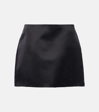 Silk Satin Mini Skirt