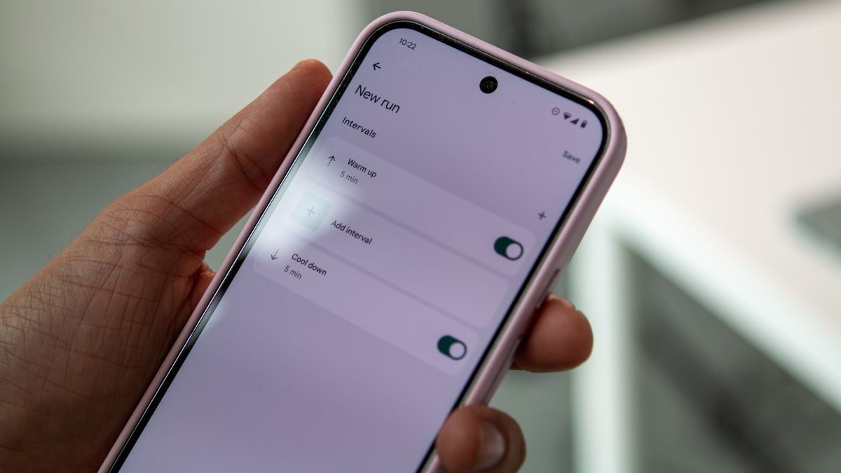 Build a run in Fitbit app
