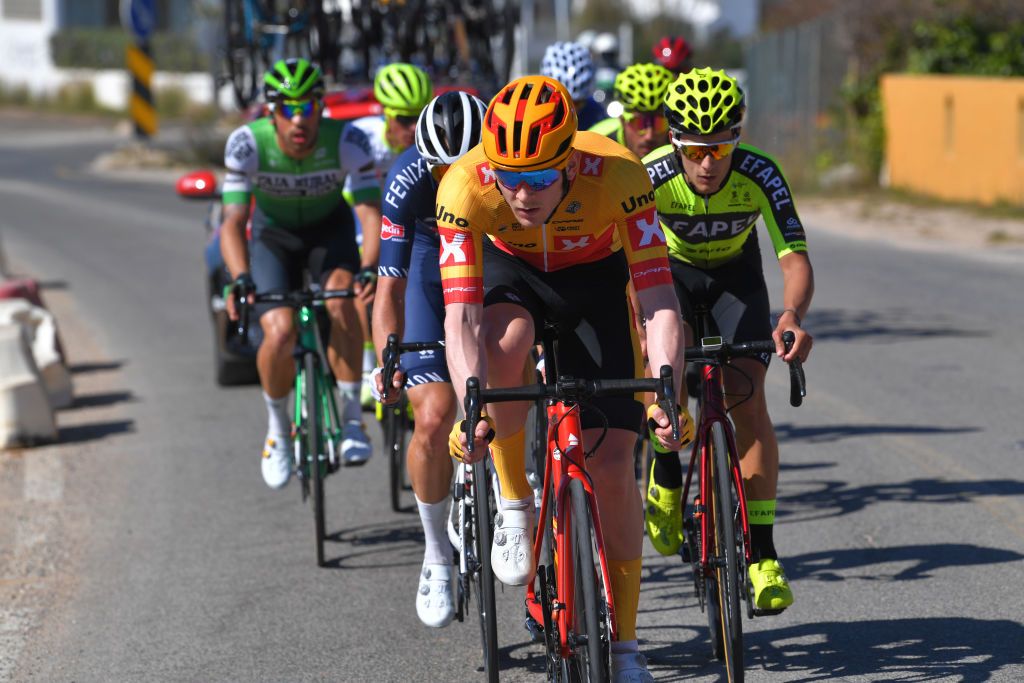 ALTO DO MALHO LOUL PORTUGAL FEBRUARY 22 Daniel Hoelgaard of Norway and UnoX Norwegian Development Team during the 46th Volta ao Algarve 2020 Stage 4 a 1697km stage from Albufeira to Alto do Malho 518m Loul VAlgarve2020 on February 22 2020 in Alto do Malho Loul Portugal Photo by Tim de WaeleGetty Images