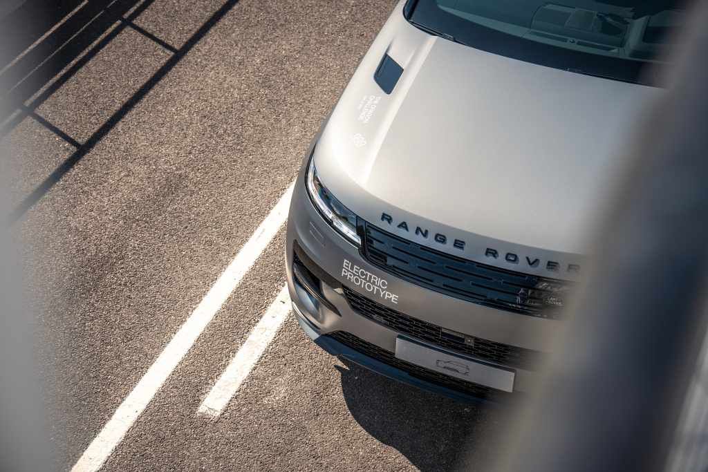 The Range Rover Sport EV was announced at Goodwood 2026