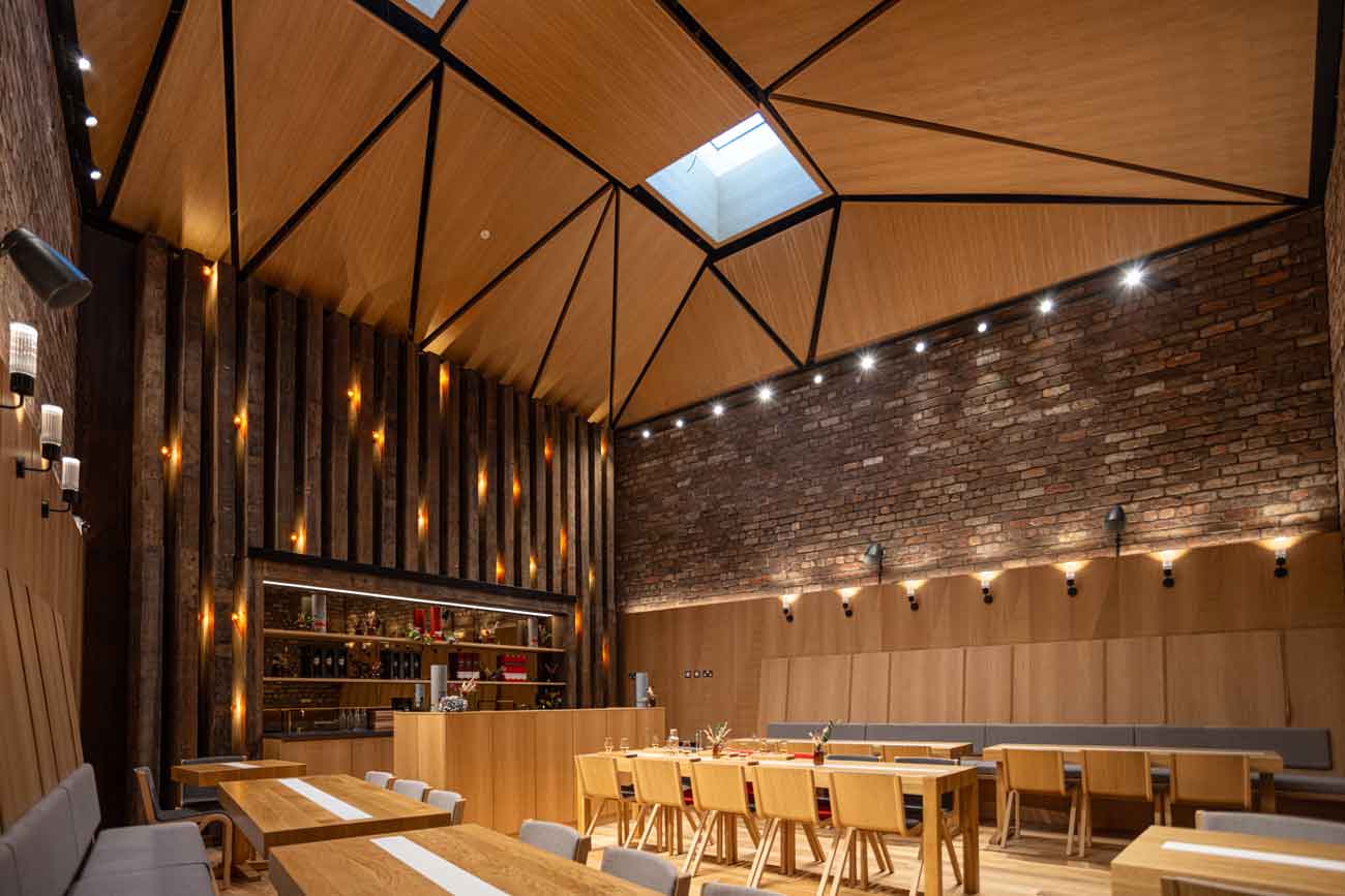 Tasting area in Rosebank distillery