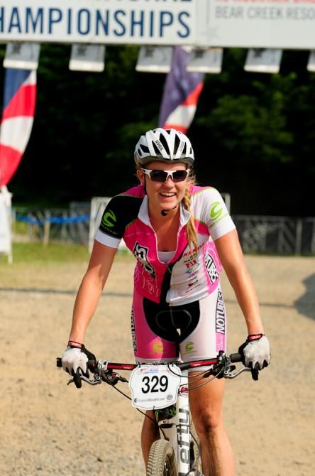 Kaila Hart seemed pleased with her second place finish