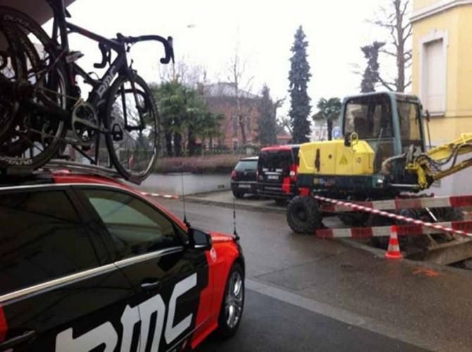 Cadel Evans saw rain instead of snow in Lugano
