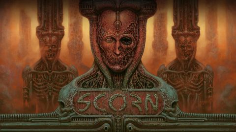 Scorns Cover Art gibt schon einen ersten Hinweis darauf, dass uns im Titel groteske Design erwarten werden.