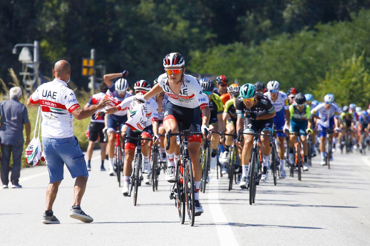 Tirreno Adriatico 2020 55th Edition 2nd stage Camaiore Follonica 201 km 08092020 Mikkel Bjerg DEN UAE Team Emirates photo Roberto BettiniBettiniPhoto2020