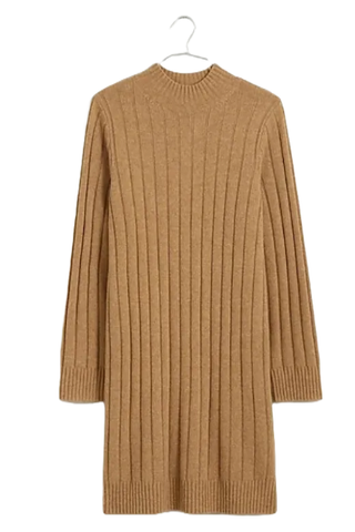 Madewell Ribbed Mini Sweater Dress (Was $138) 