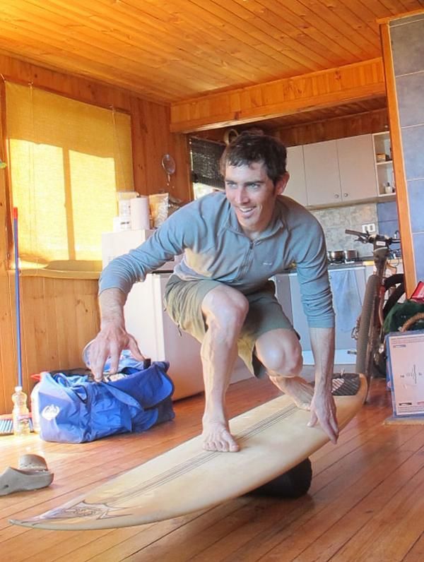 Balance training as demonstrated by Mike Broderick