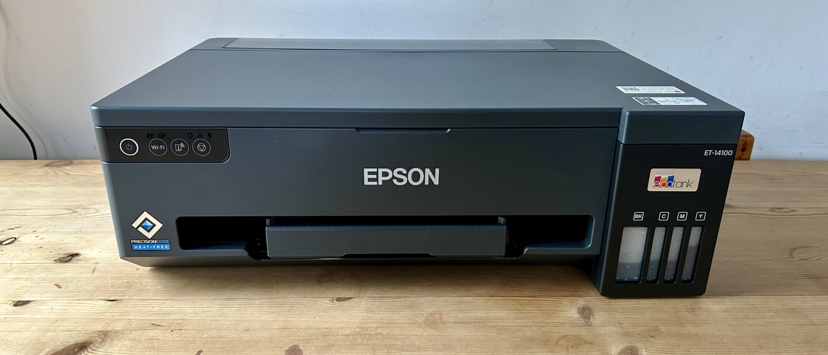 Epson EcoTank ET-14100 A3 printer undergoing our testing process