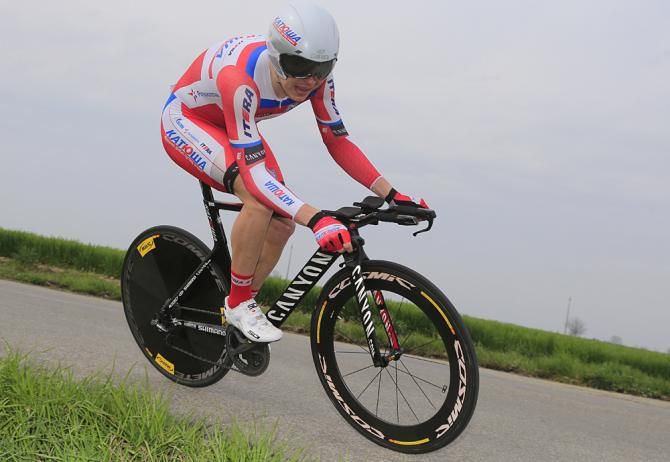 Anton Vorobyev (Katusha) came second in the time trial