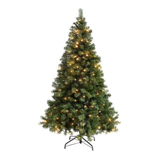 WeRChristmas Pre-Lit Spruce Multi-Function Christmas Tree