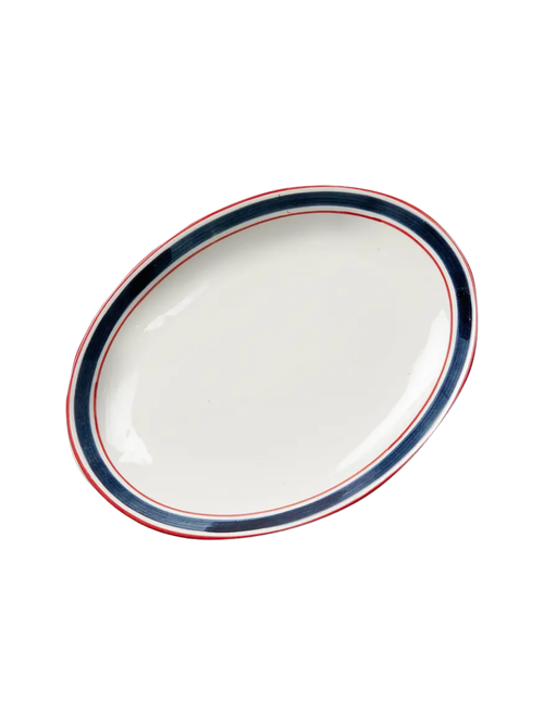 Summer Stripe Serving Platter 