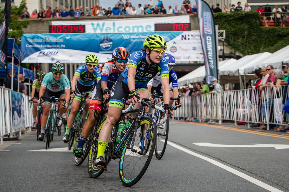 Tibco-SVB sends riders to the front.