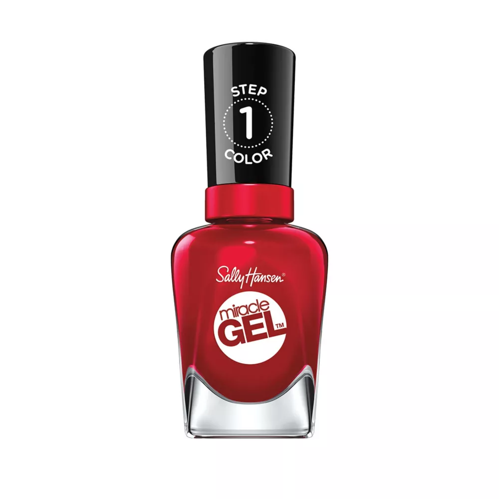 Sally Hansen Miracle Gel Nail Polish, Rhapsody Red, 14.7ml