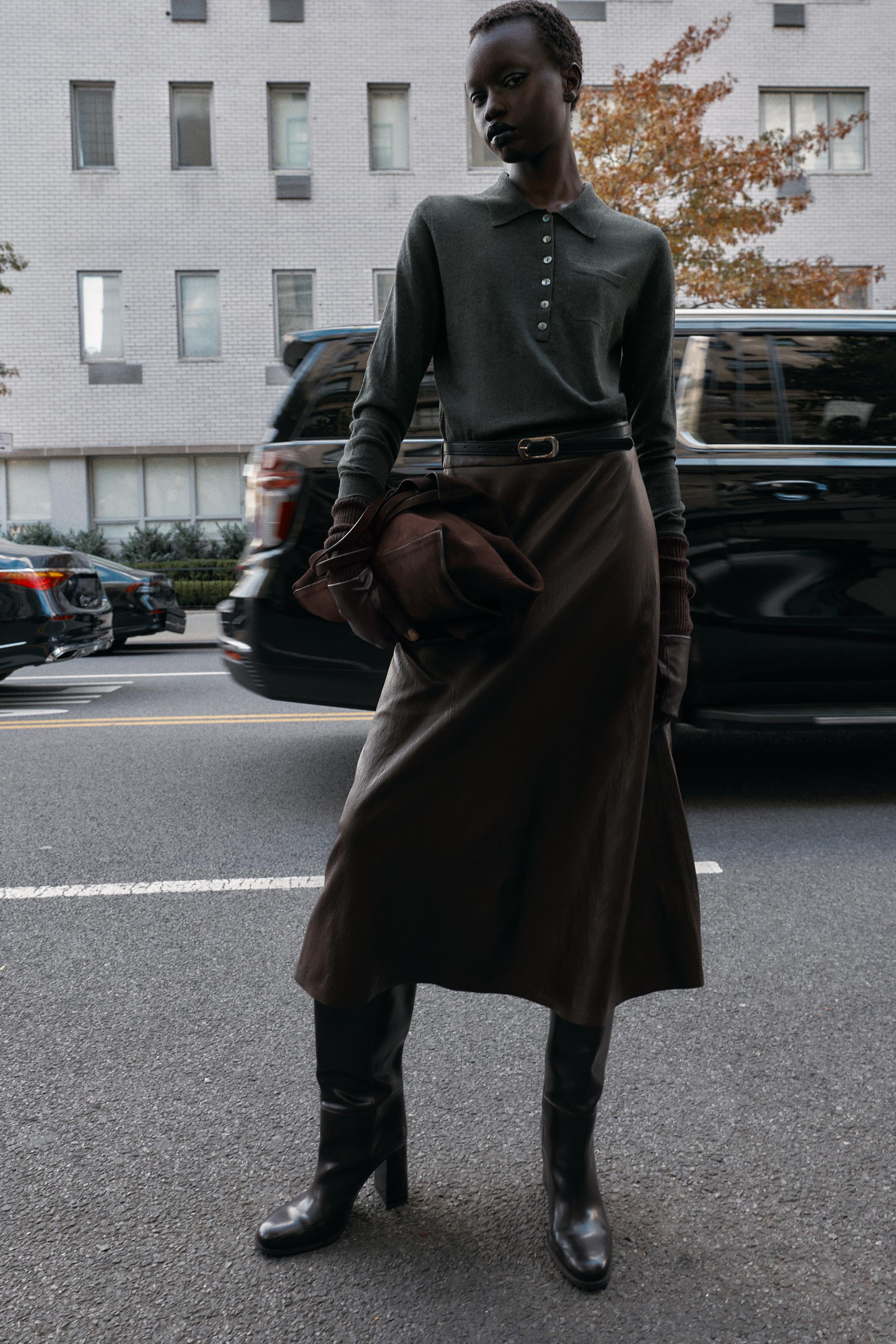 Wool Blend Pocket Polo Shirt