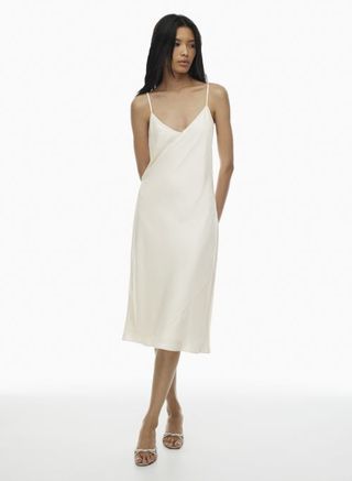 New Only Slip Satin Midi Dress