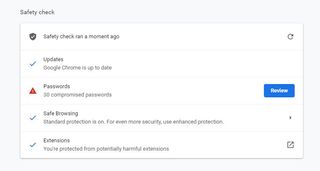 How to run a Safety Check in Google Chrome