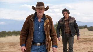 (L to R) Robert Taylor and Lou Diamond Phillips in Longmire